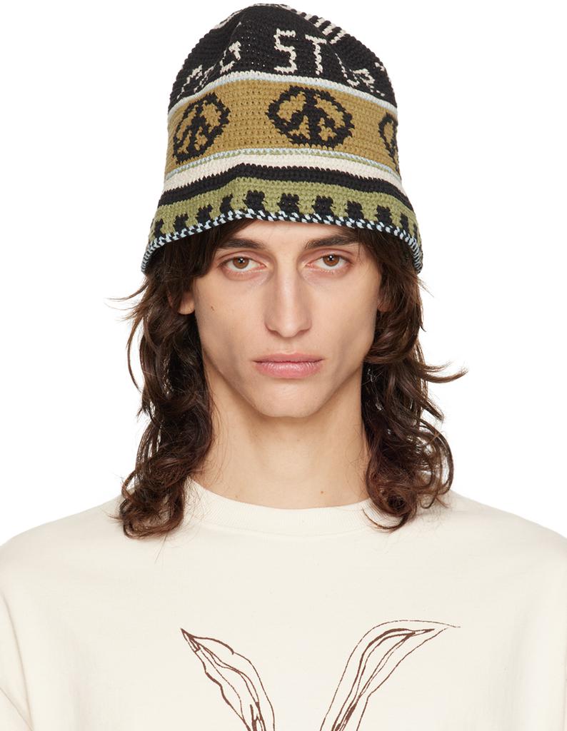 Story mfg. SSENSE Exclusive Black & Beige Brew Hat