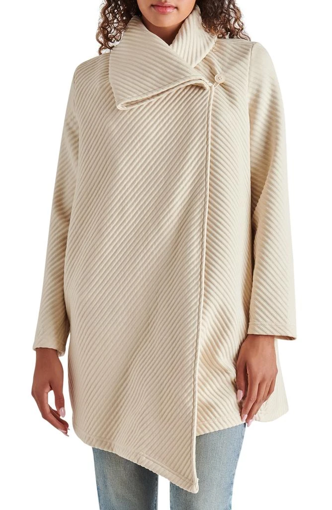 Steve Madden Asymmetric Draped Coat 1