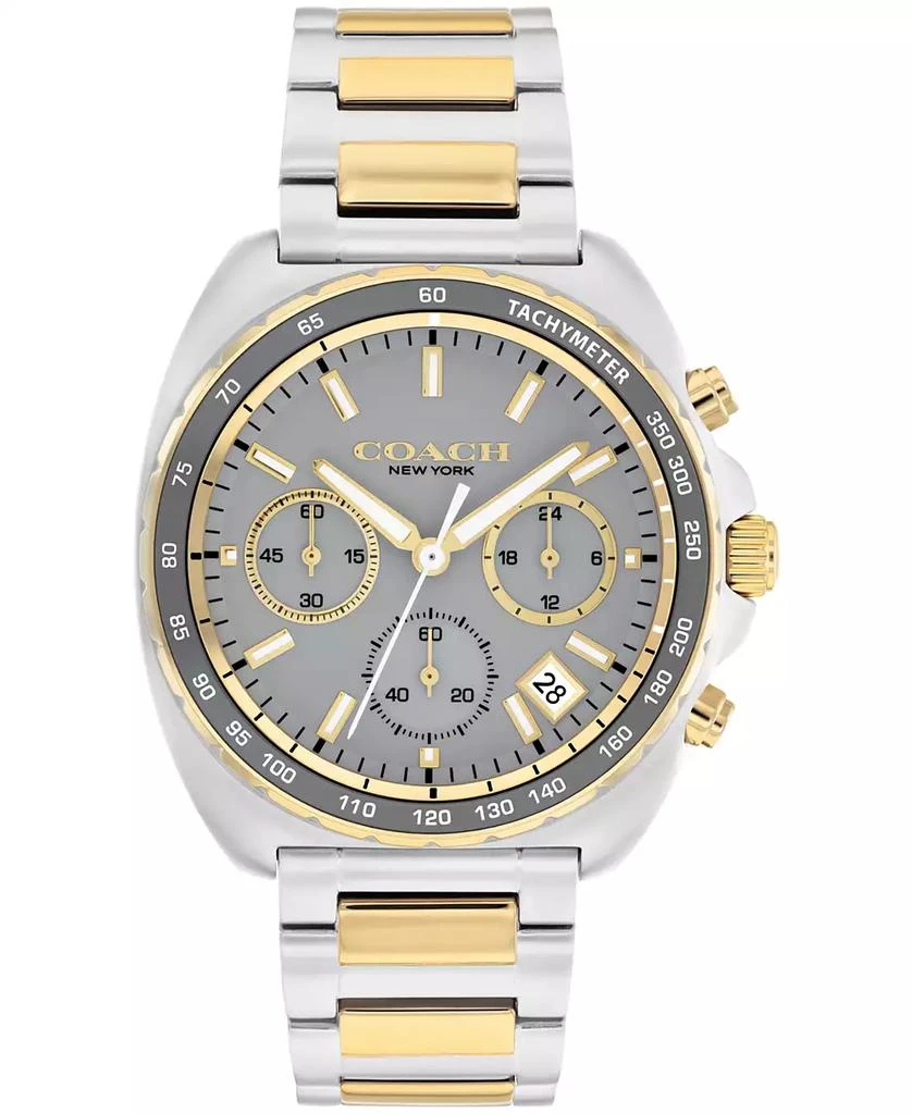 Coach Men's Charter Two-Tone Stainless-Steel Bracelet Watch, 39mm 1
