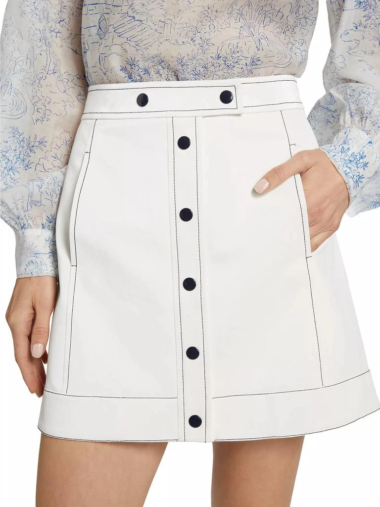 Cinq à Sept Ciara Topstitch Miniskirt 6