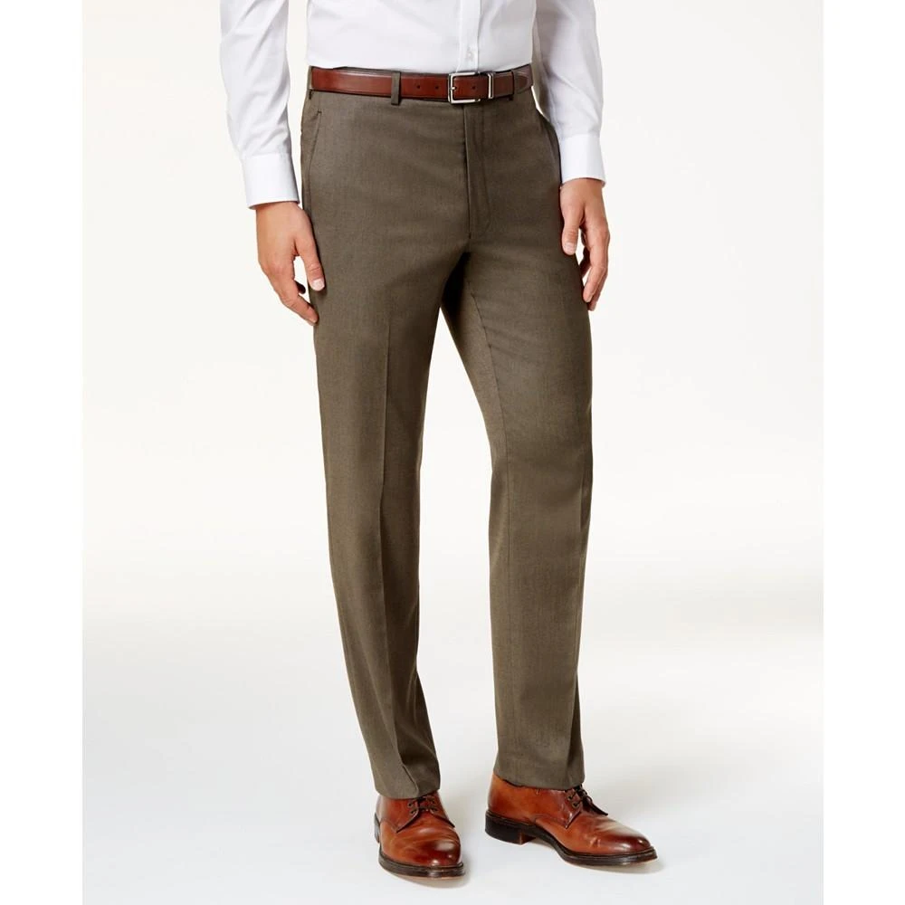 Ralph Lauren Men's Classic-Fit Microtwill Ultraflex Machine Washable Dress Pants 1