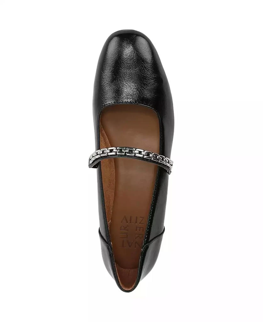 Naturalizer Women's Kelly-Chain Square Toe Mary Jane Flats 4