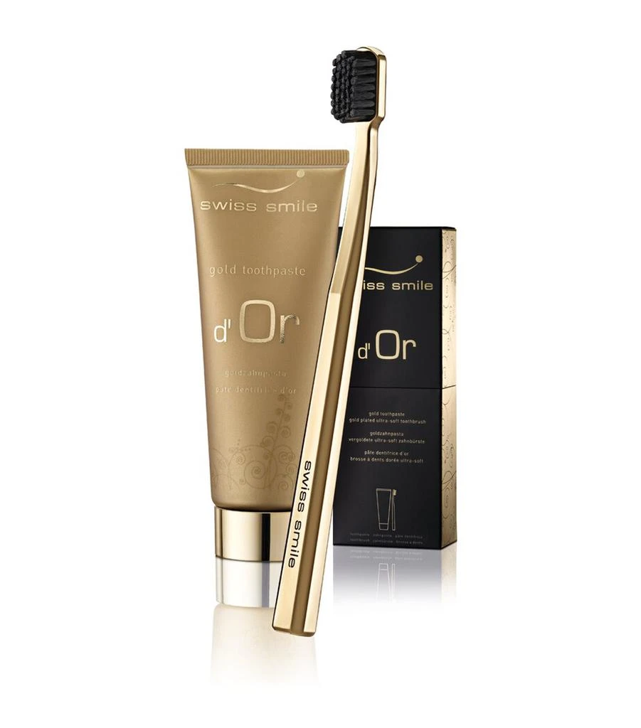 Curaden D'Or Toothpaste and Toothbrush 1