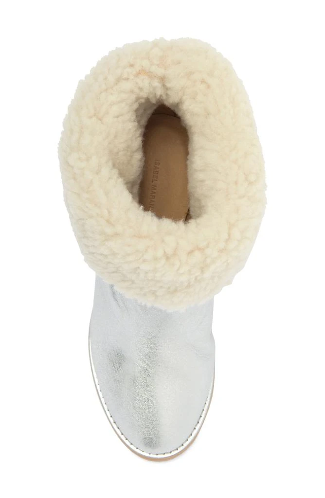 Isabel Marant Totam Genuine Shearling Lined Wedge Bootie 5