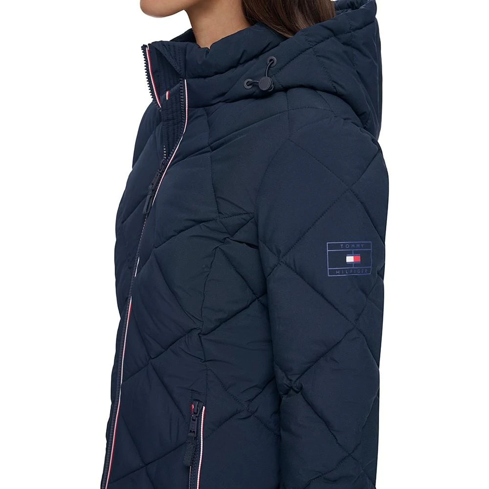 Tommy Hilfiger Women's Diamond Quilted Hooded Packable Puffer Coat, Created for Macy's 4