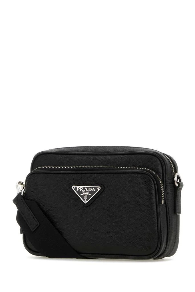 Prada BLACK LEATHER CROSSBODY BAG 2