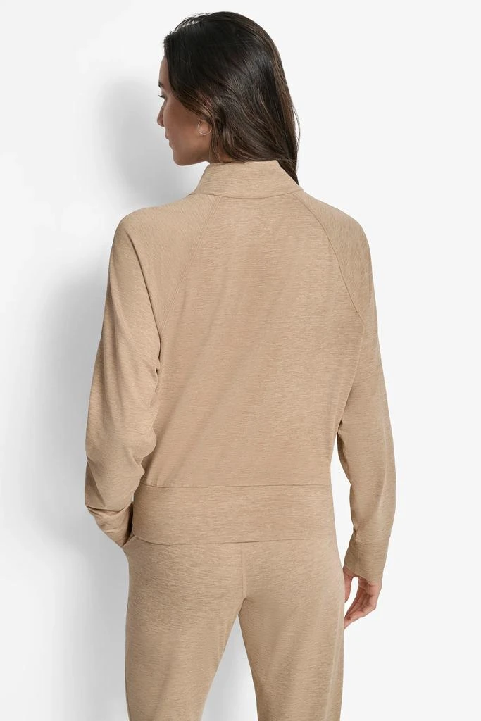 DKNY SPACEDYE HALF ZIP RAGLAN SLEEVE PULLOVER 2