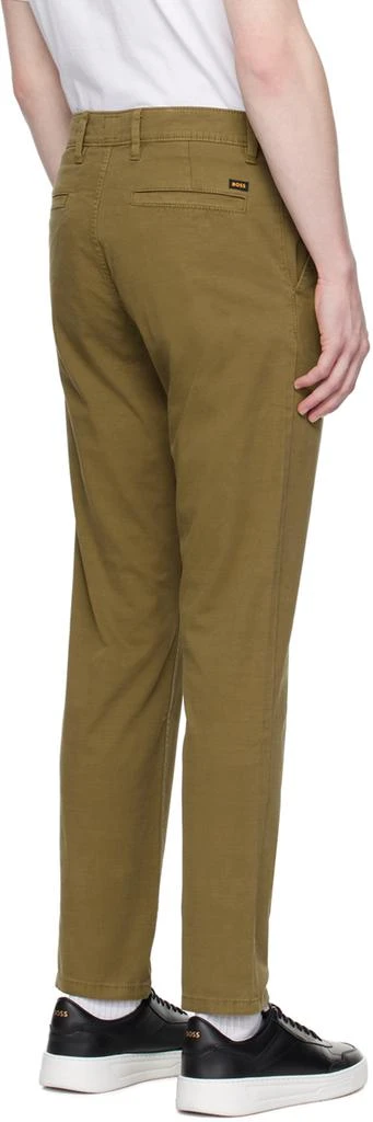 Hugo Boss Khaki Tapered Trousers 3