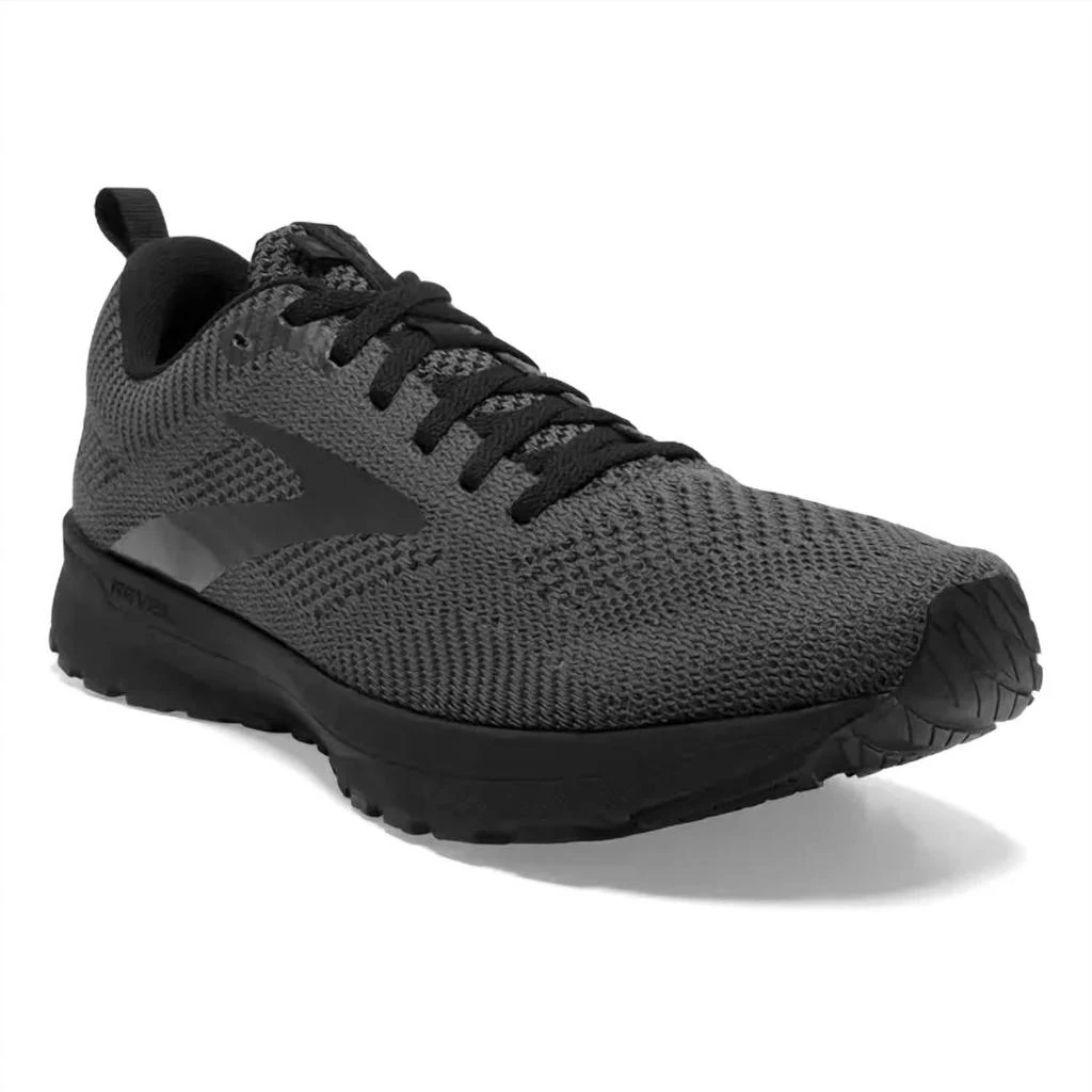 Brooks Men's Revel 5 Running Shoe In Black/ebony 1
