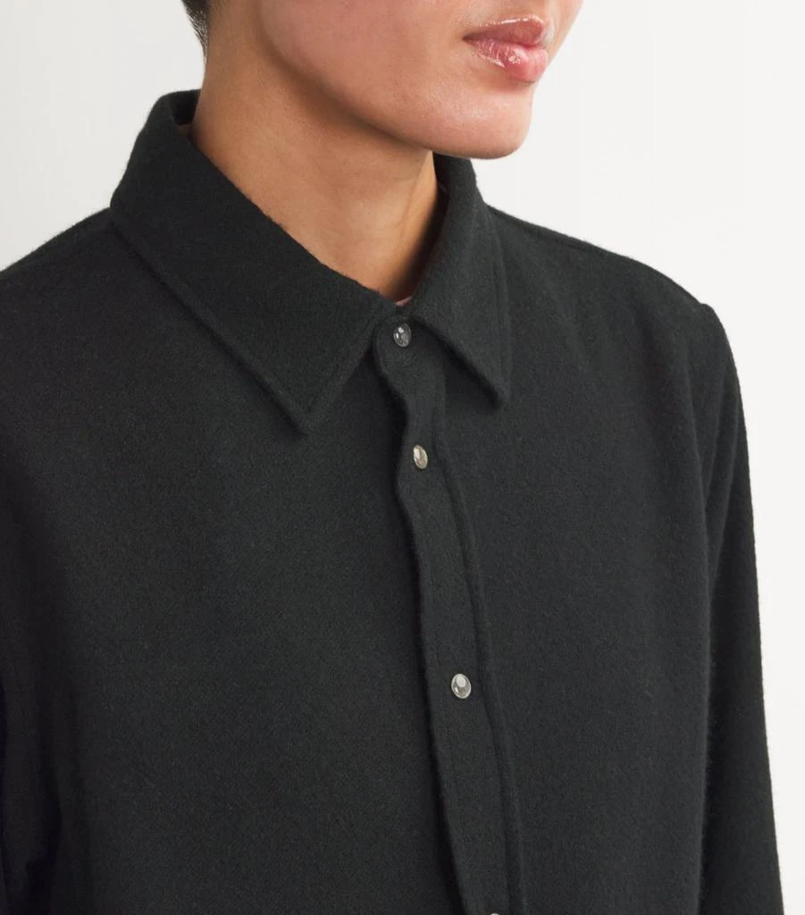 GOD'S TRUE CASHMERE Unisex Cashmere and Black Sandstone Gauze Shirt 9