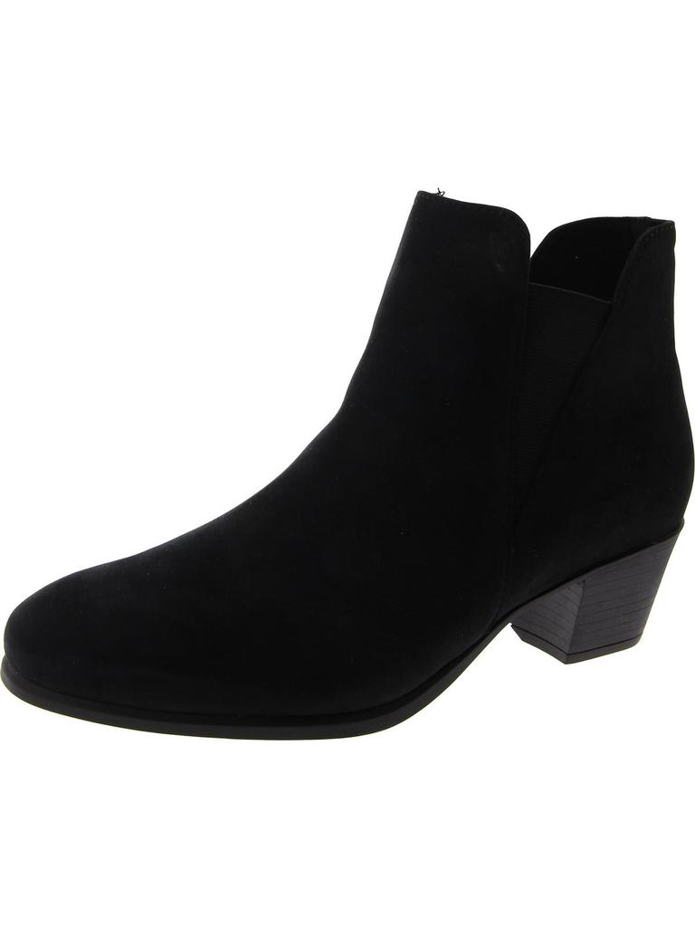 Munro Jackson Womens Nubuck Block Heel Ankle Boots