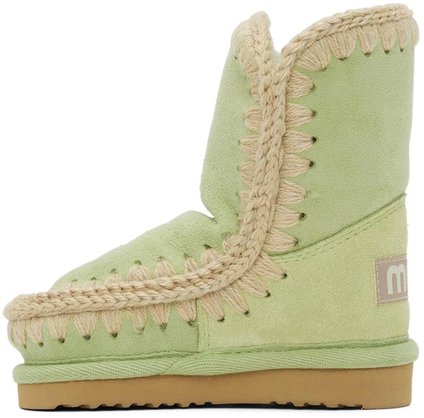 Mou SSENSE Exclusive Kids Green Boots 3