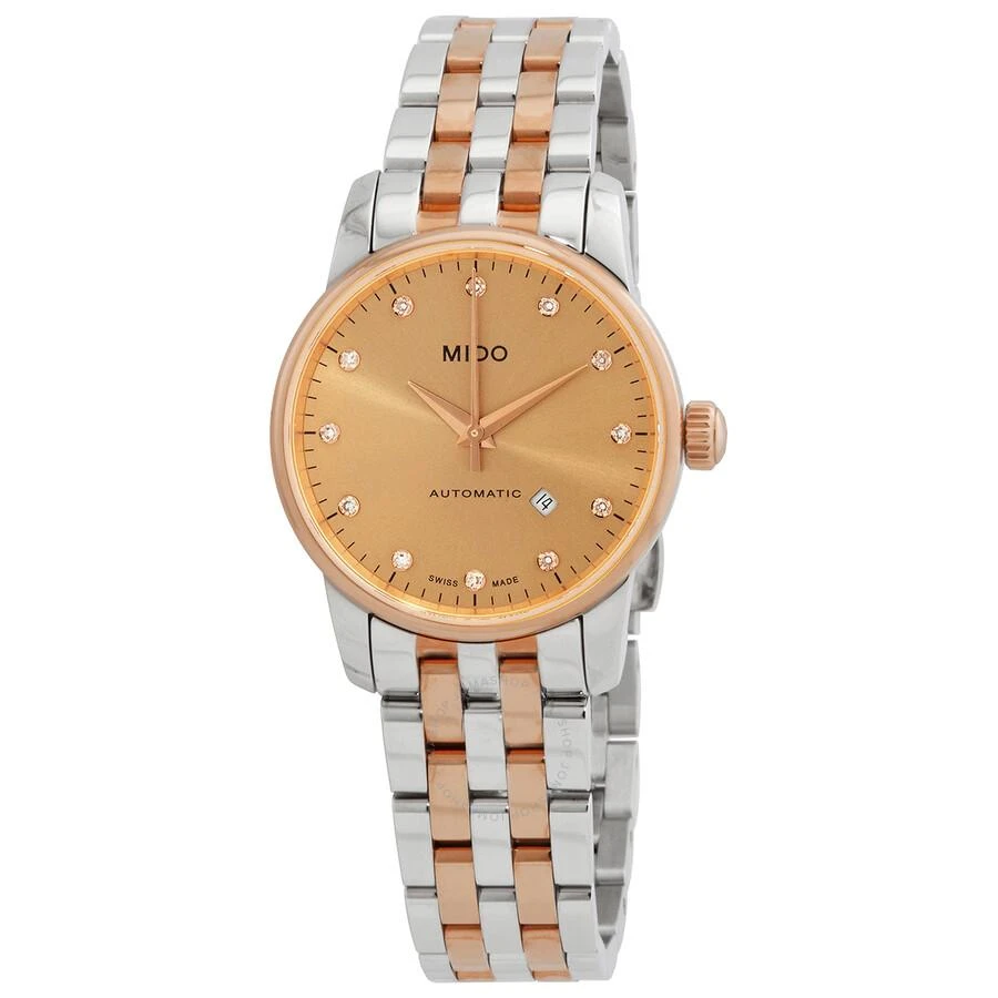 MIDO Baroncelli Automatic Diamond Bronze Dial Ladies Watch M76009671 1