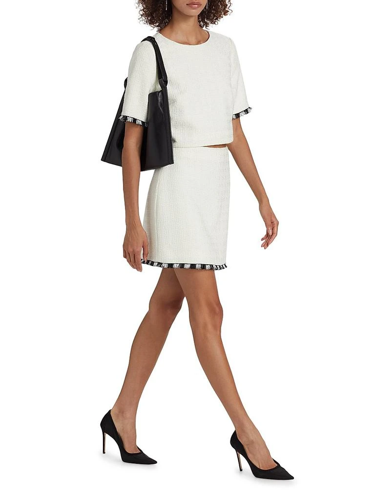 Milly Beaded Fringe Miniskirt 2