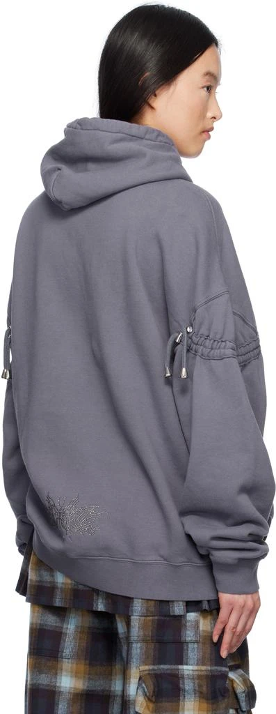 Collina Strada Purple Rhinestone Burst Hoodie 3