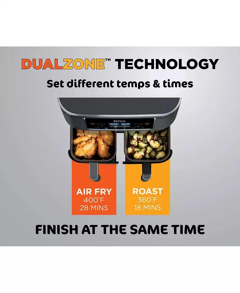 Ninja Foodi® DZ201 6-in-1 8 Qt. 2-Basket Air Fryer with DualZone™ Technology 5