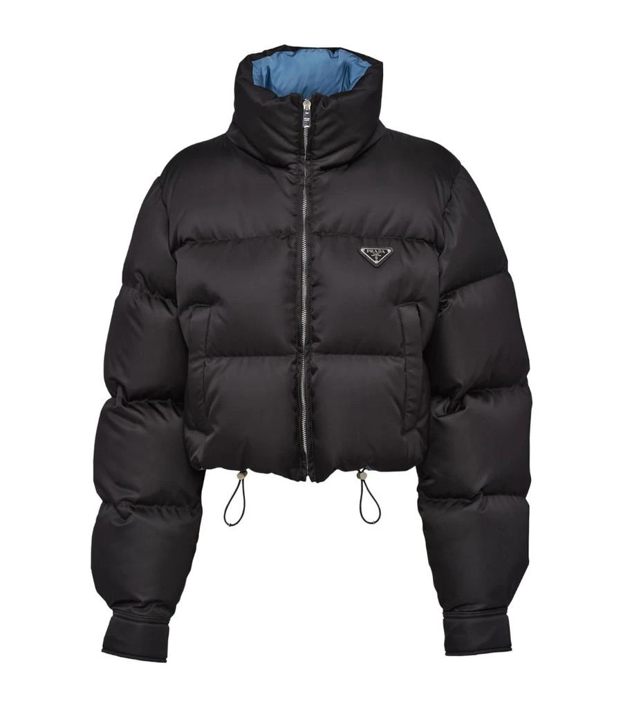 Prada Crop Re-Nylon Puffer Jacket 1