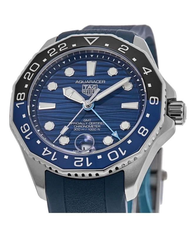 TAG Heuer Tag Heuer Aquaracer Professional 300 GMT Automatic Blue Dial Rubber Strap Men's Watch WBP5114.FT6259 2