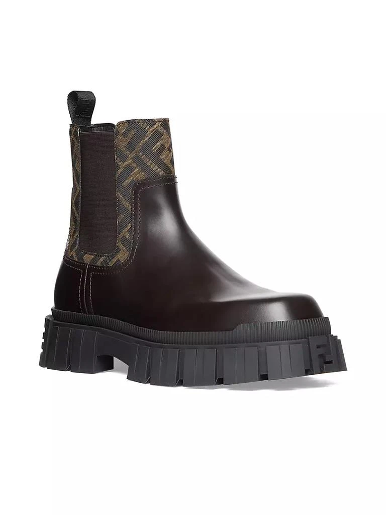 Fendi Force Leather Lug-Sole Chelsea Boots 2