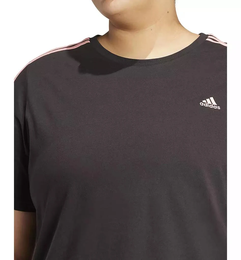 Adidas Plus Size Essentials Slim 3-Stripes T-Shirt 4