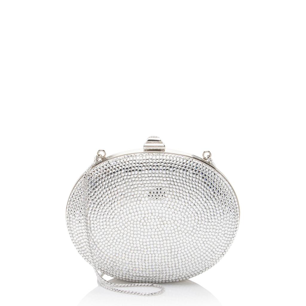 Judith Leiber Crystal Round Minaudiere