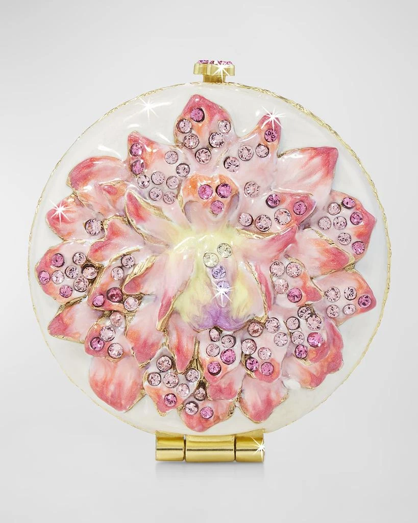 Jay Strongwater Dahlia Compact Mirror 1