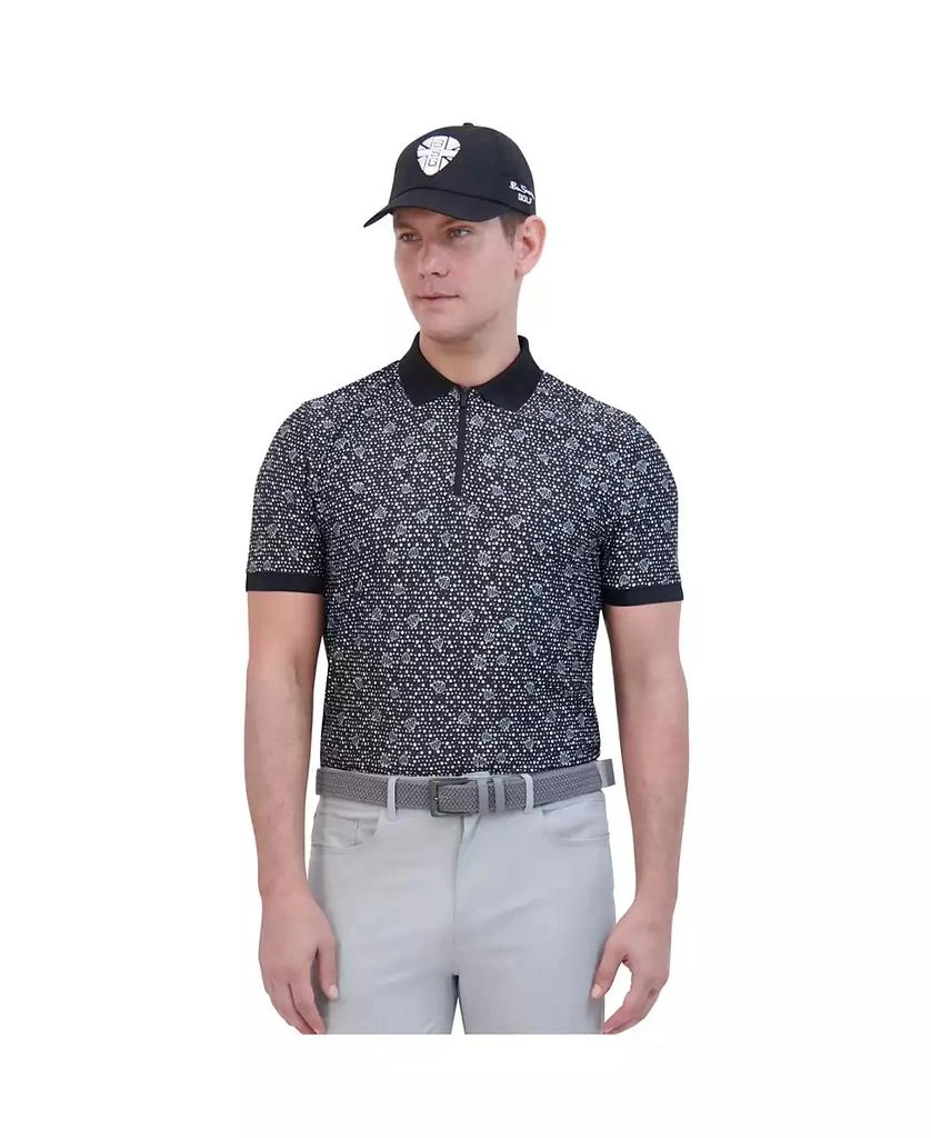 Ben Sherman Men's Mono Dots Tech Jersey Sports Fit Polo Shirt 1