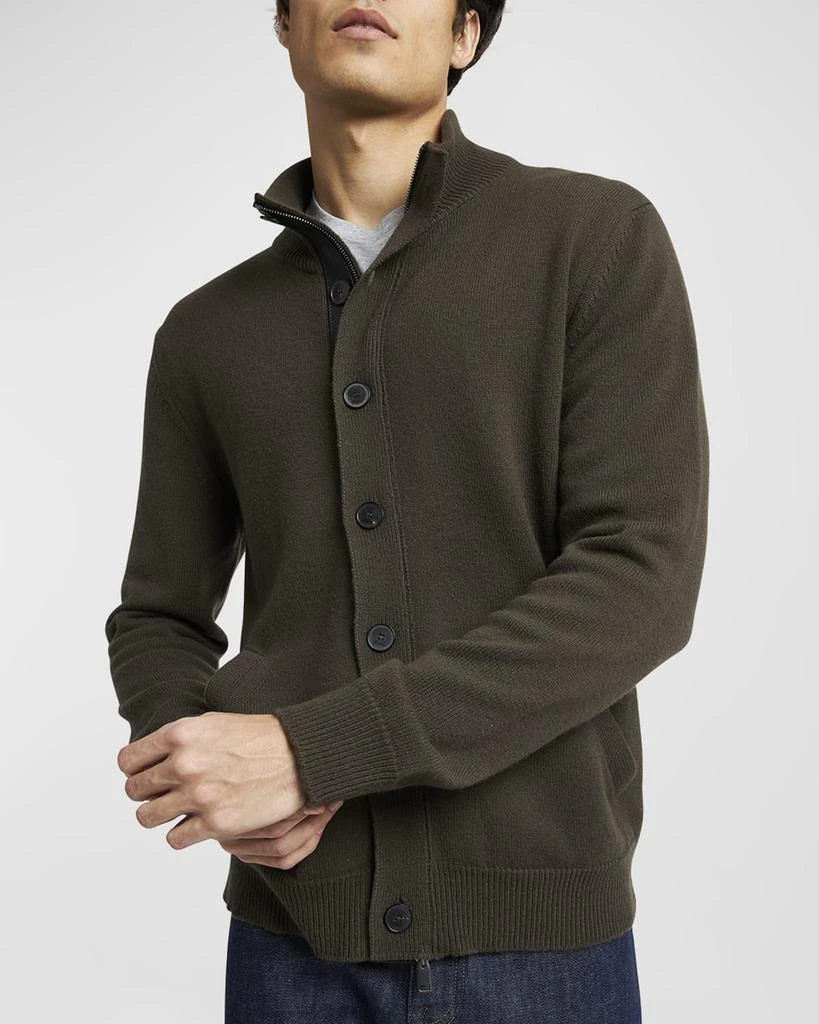 Brioni Men's Full-Zip Cashmere Cardigan Sweater 7