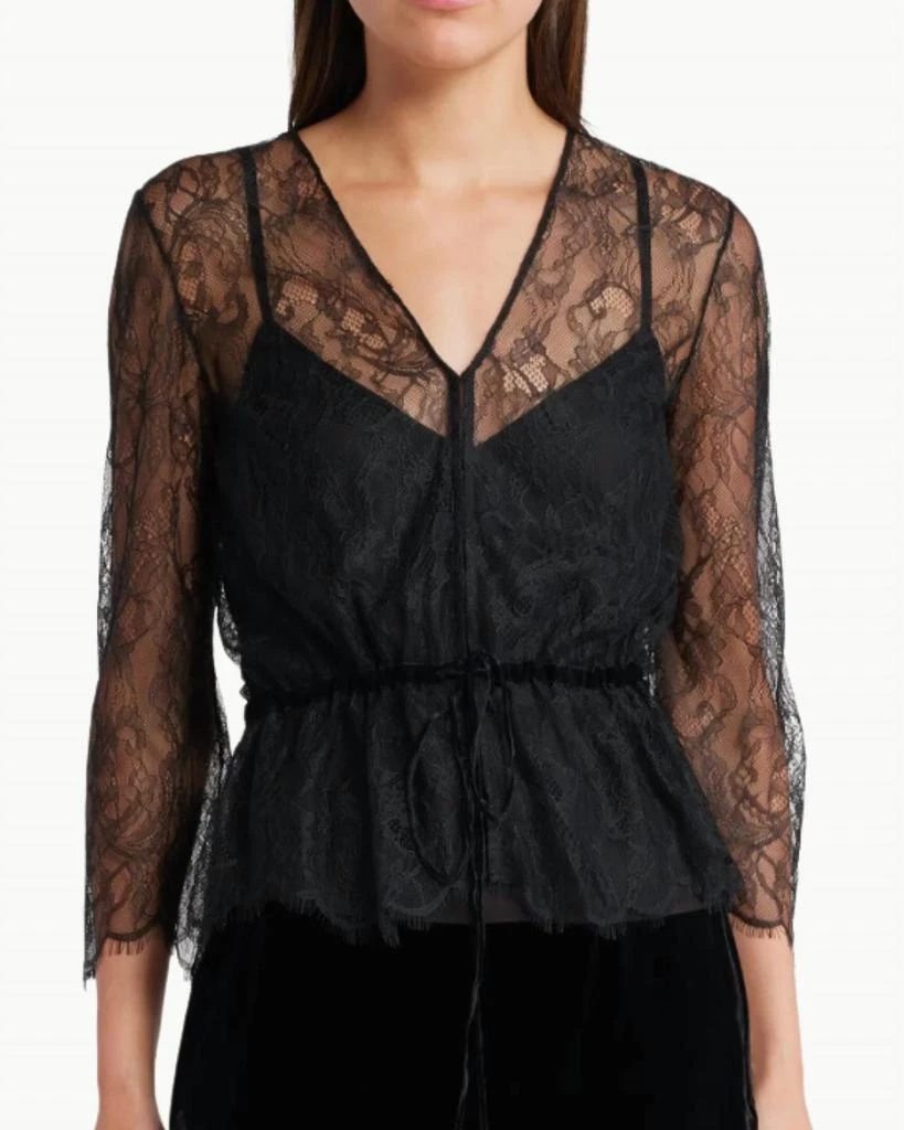 Frame Frame - LACE V-NECK BLOUSE 1