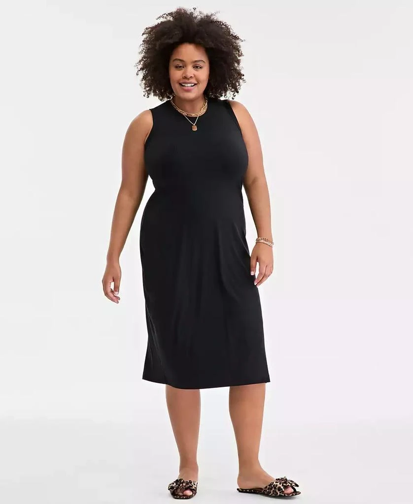 On 34th Trendy Plus Size Tank Midi Dress, Exclusively at Macy's 1