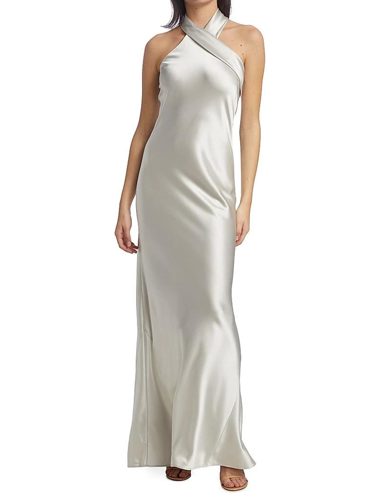 Galvan Pandora Asymmetrical Bias Cut Dress 3