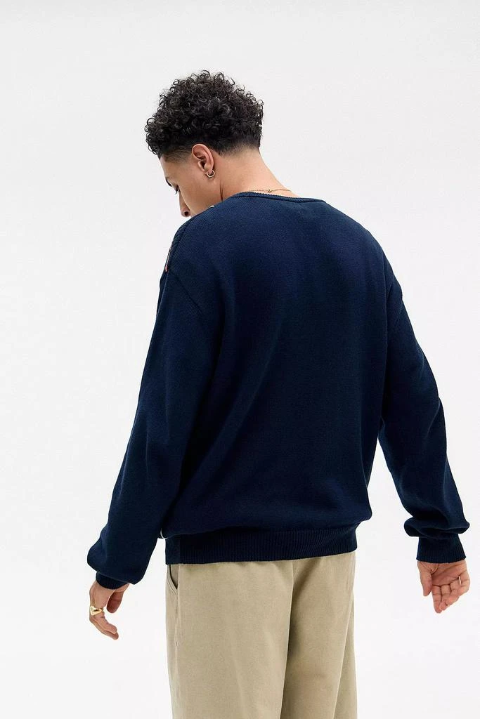 BDG BDG Navy Check Cable Knit Sweater 4