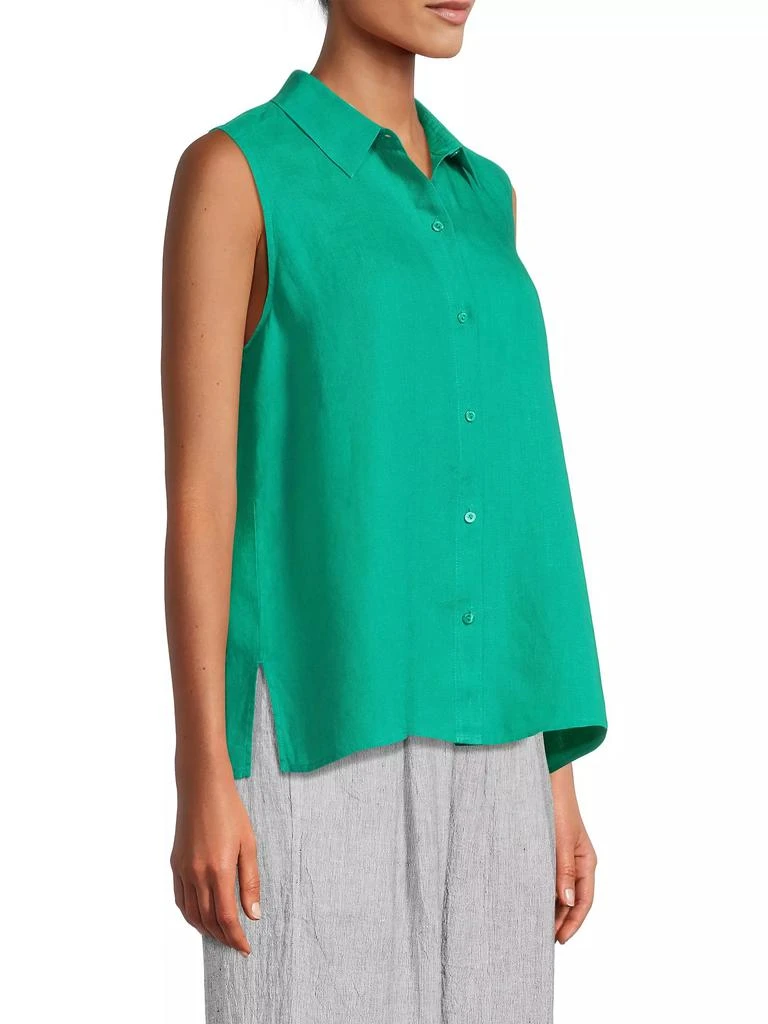 Eileen Fisher Linen Sleeveless Shirt 4
