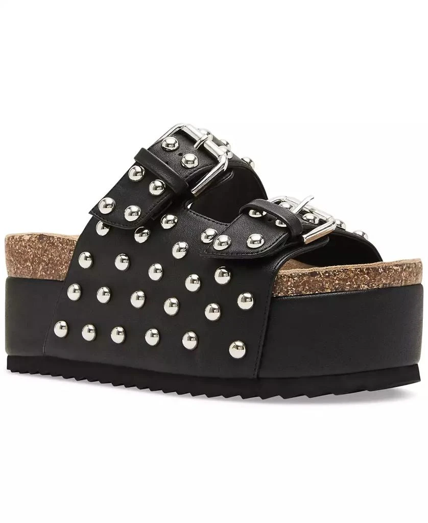 Steve Madden Women's Kali-S Studded Platform Footbed Sandals 1