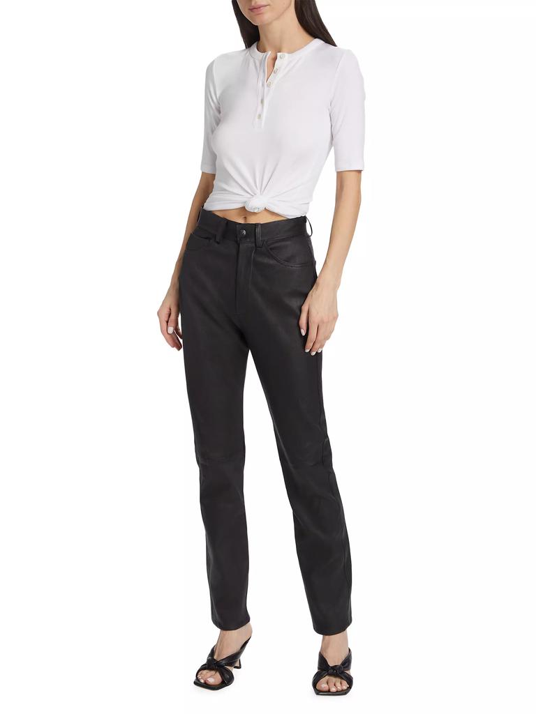 3x1 Maddie High-Rise Leather Pants