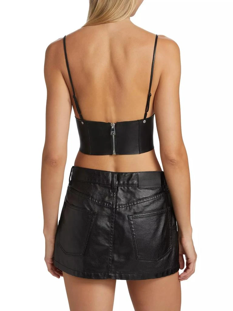 Purple Brand Leather Bralette Top 5