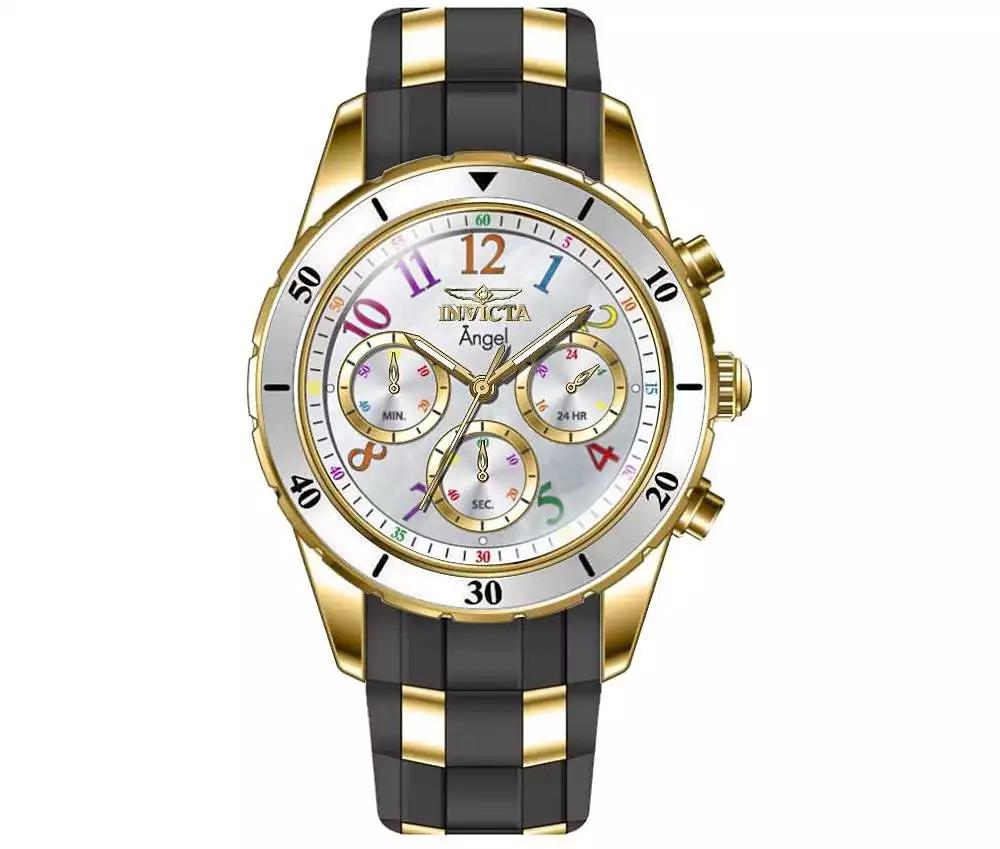 Invicta Women's 49803 Angel Quartz VD54 White Dial Watch