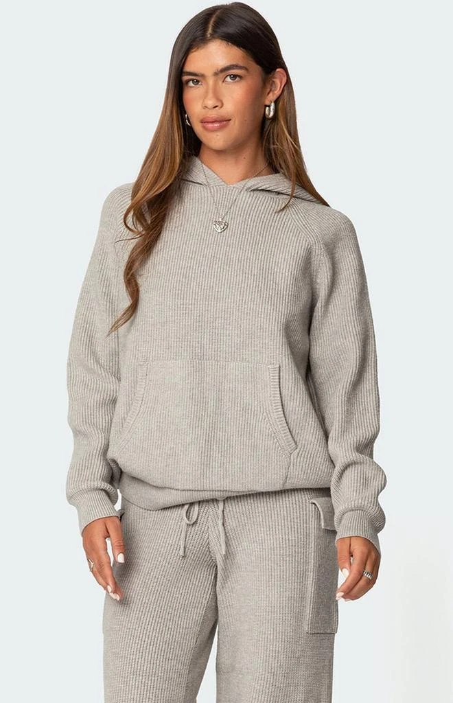 Edikted Wynter Oversized Knit Hoodie 1