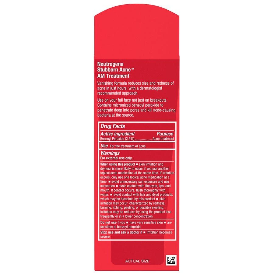 Neutrogena Stubborn Acne AM Treatment with Benzoyl Peroxide Fragrance-Free 2