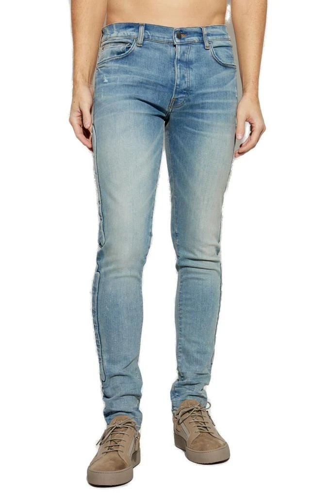 AMIRI Amiri Bone Detailed Skinny Jeans 2