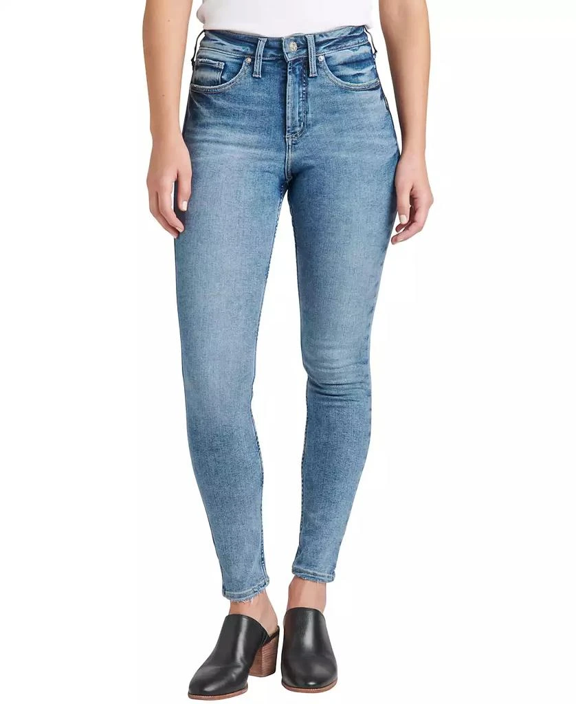 Silver Jeans Co. Women's Infinite Fit ONE SIZE FITS FOUR High Rise Skinny Jeans 2