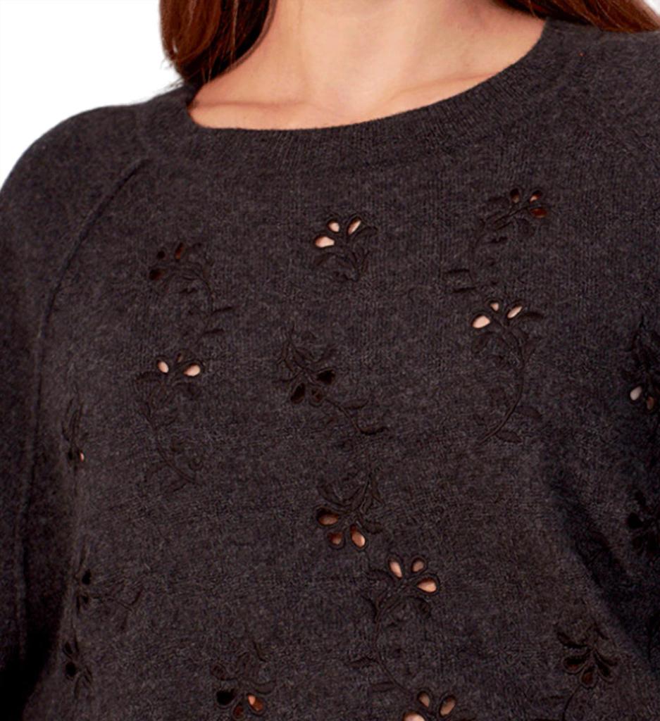 CHARLI MIRIAM EMBROIDERED WOOL SWEATER