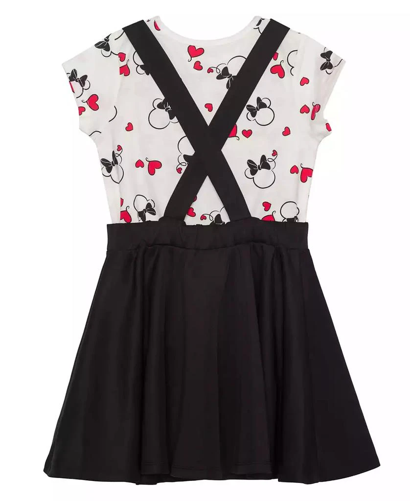 Disney Little Girls Minnie Hearts Short Sleeve T-shirt and Dress, 2 Pc. Set 2