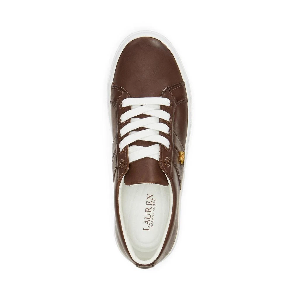 Ralph Lauren Janson II Burnished Leather Sneakers 2