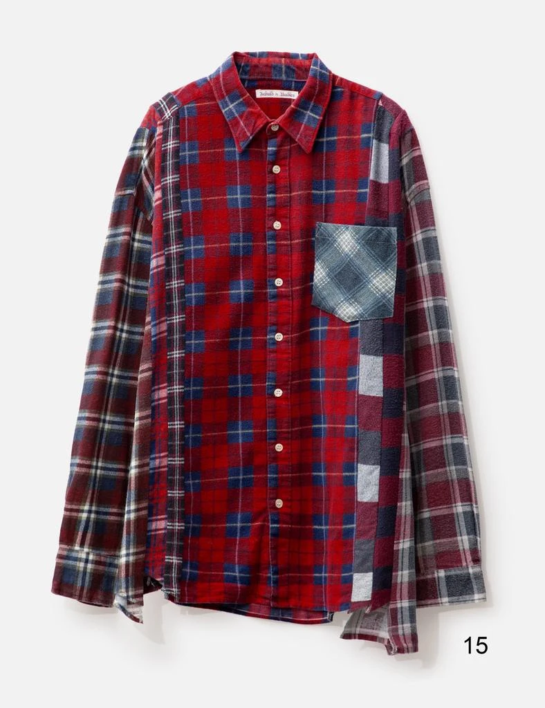 Needles FLANNEL SHIRT - 7 CUTS WIDE SHIRT 20