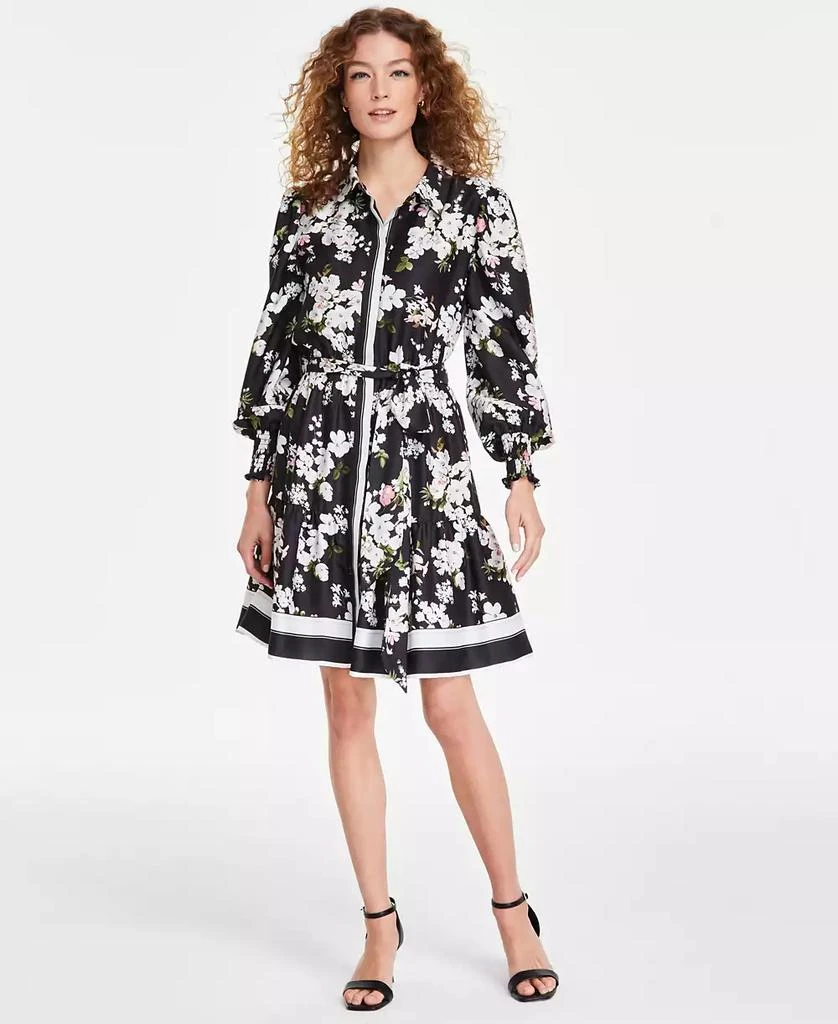 Anne Klein Women's Printed Tiered Shirtdress 1