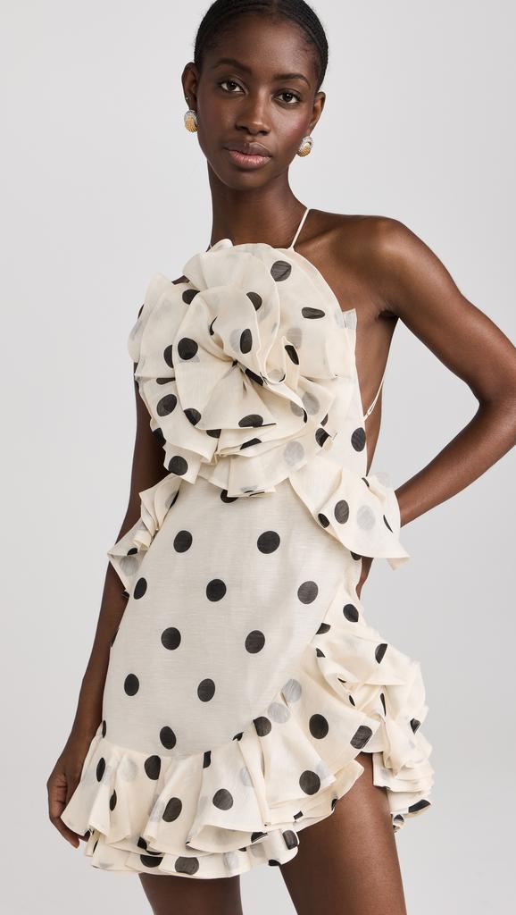 ワンピース [ALCMY] Dots Halter Dress Glossy halter maxi dress – Line & Dot