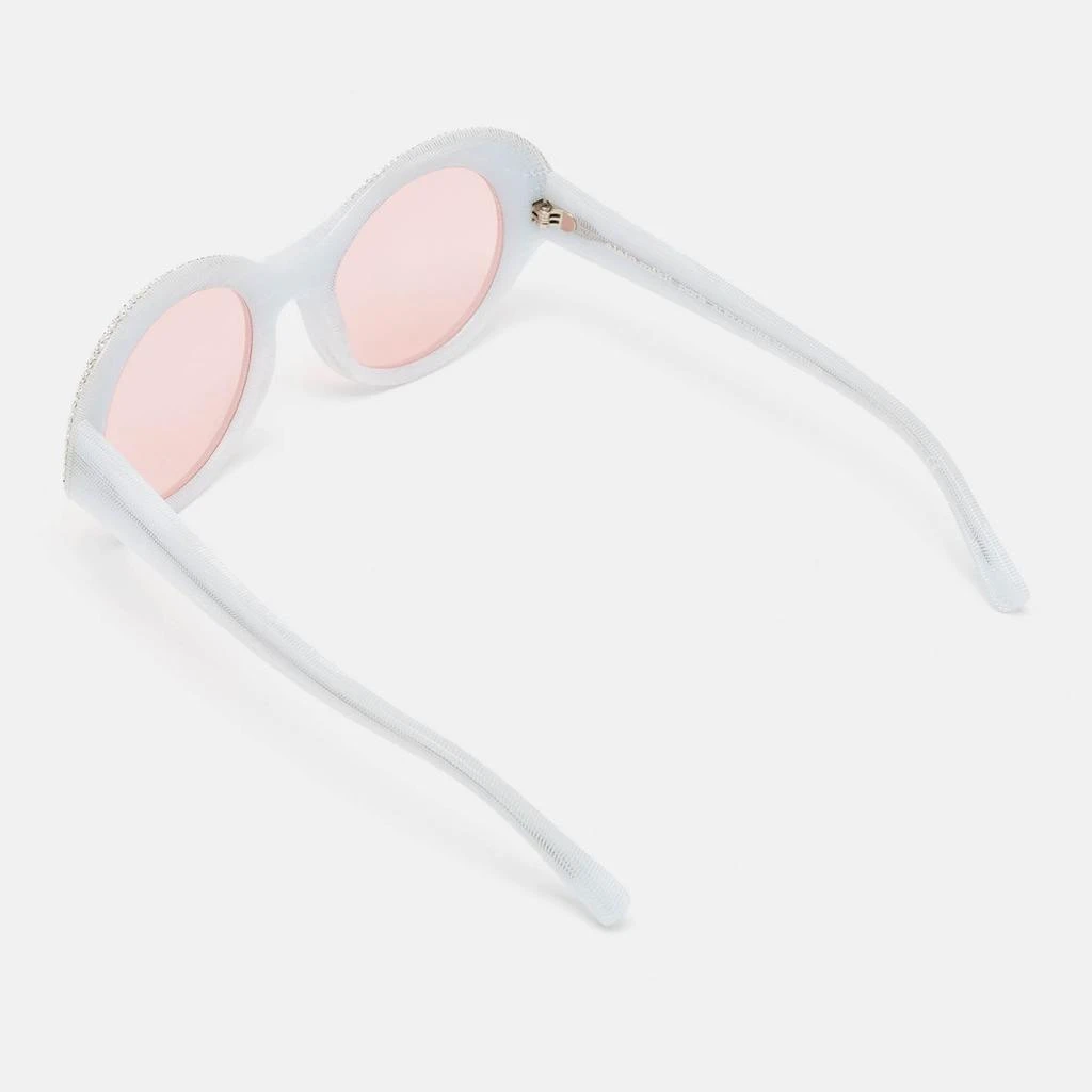 ALAIN MIKLI Alain Mikli x Alexandre Vauthier Light Blur/Pink Roselyn Crystals Round Sunglasses 3