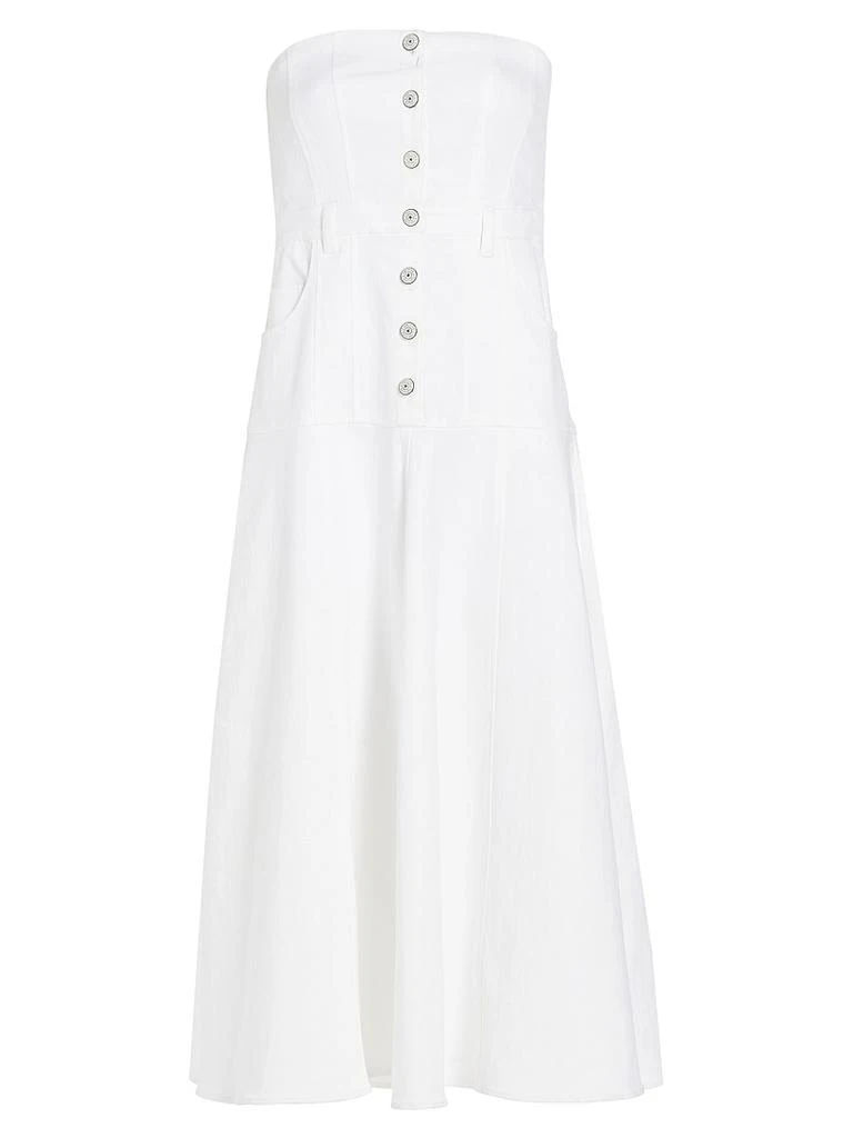 Cinq à Sept Veena Denim Strapless Midi-Dress 1