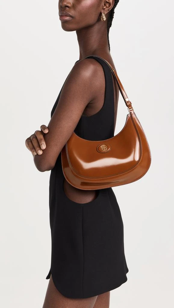 Tory Burch Robinson Spazzolato Convertible Crescent Bag 2